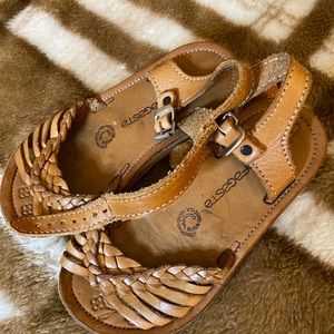 Kids authentic leather sandals